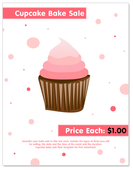 bake sale flyer