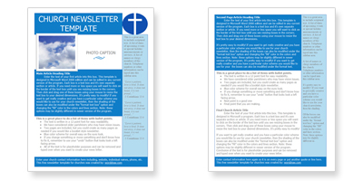 church newsletter templates