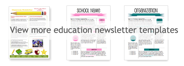 Free Downloadable Newsletter Template from www.worddraw.com
