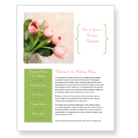 free wedding newsletter template