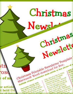 Worddraw Com Free Christmas Newsletter Templates