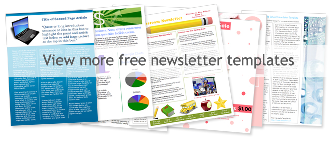 more free newsletter templates