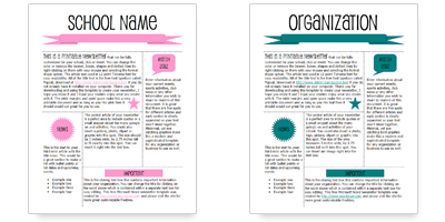 Word Document Newsletter Template from www.worddraw.com